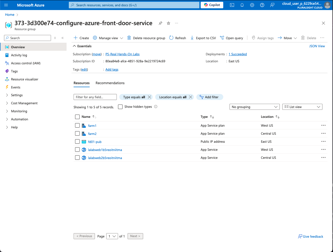 Configure Azure Front Door