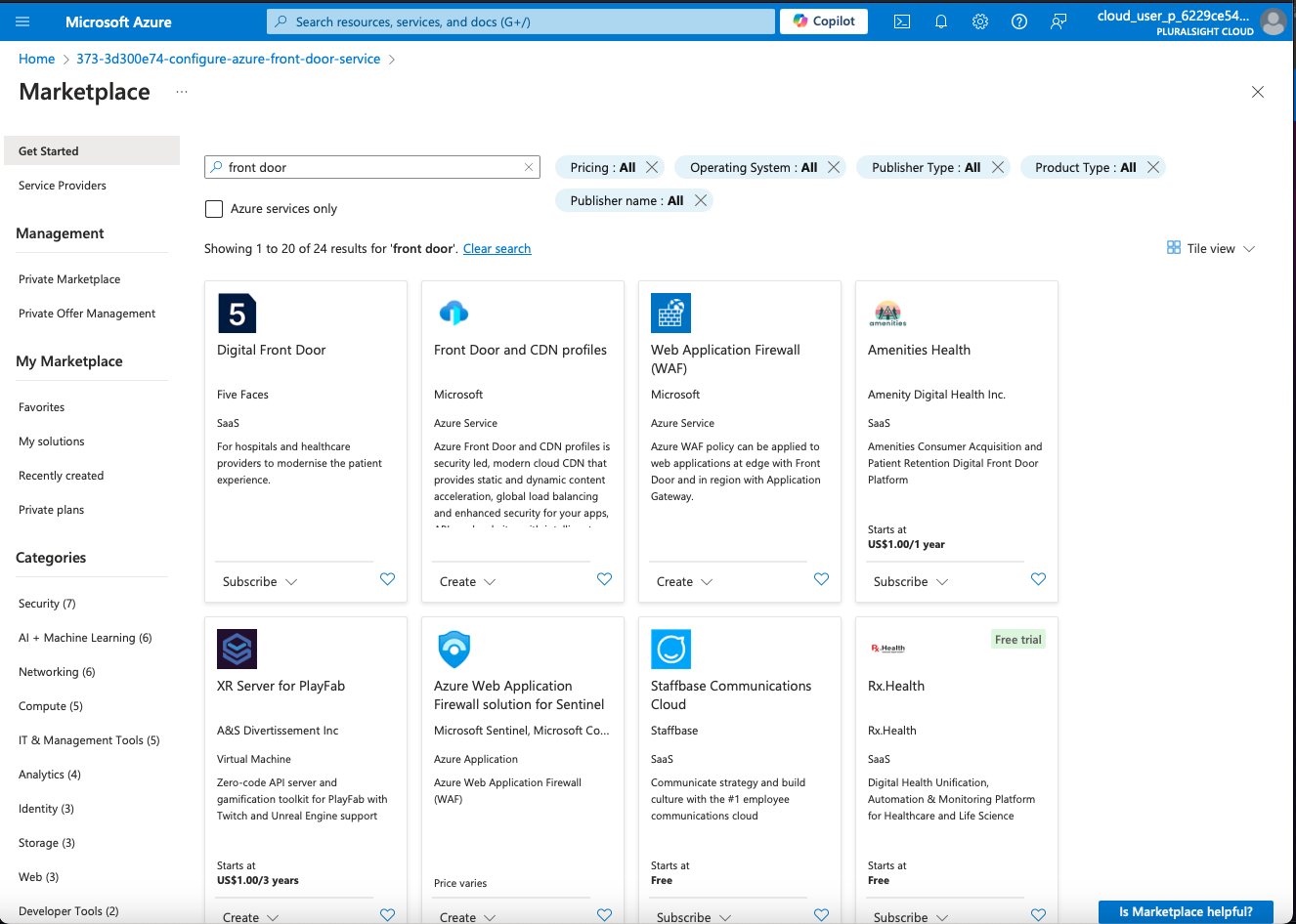 Configure Azure Front Door