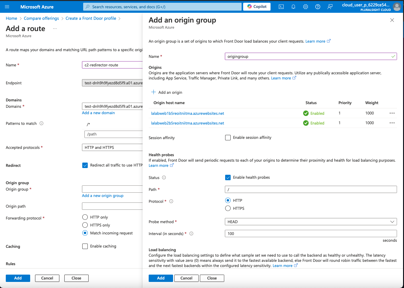 Configure Azure Front Door